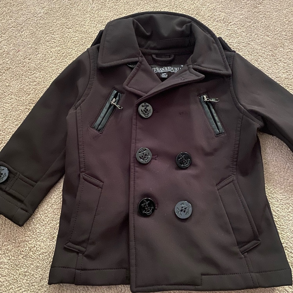 Urban Republic Kids Dark Brown Peacoat